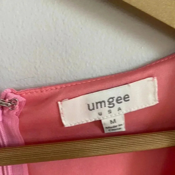 Umgee Pink Chiffon Dress - Picture 2 of 8